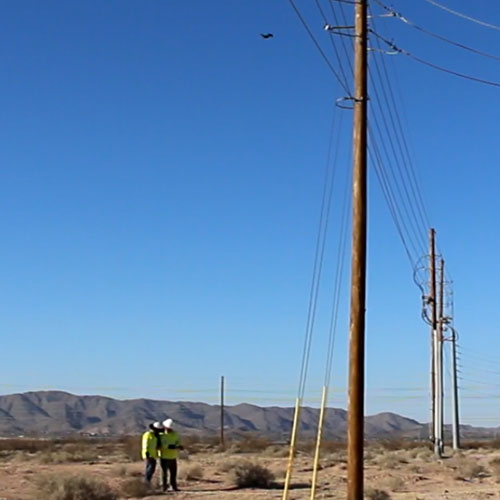 Utility Drone Inspection Lineman